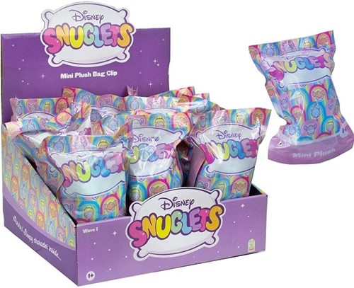 Disney Snuglets Pluche Bag Clip 15cm in Blindbag 14x20cm in display (12)