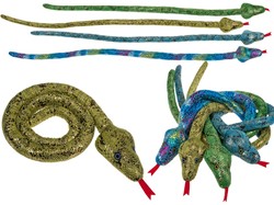 Plush Snake 4 assorted 114cm