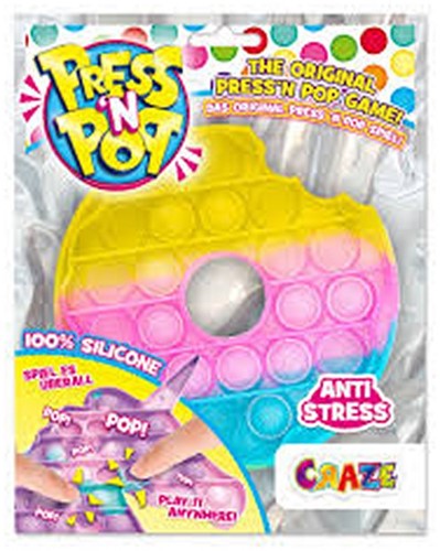 CRAZE Press´n Pop Pop-It Game Donut 18,5x24cm