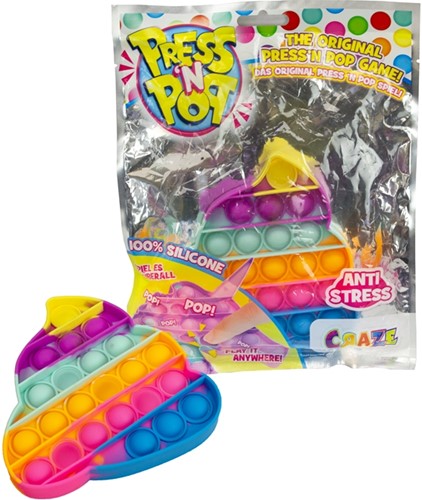 CRAZE Press´n Pop Pop-it Game Girly Poo 18,5x24cm