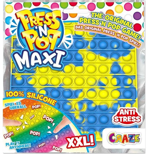 CRAZE Press´n Pop Maxi Pop-It Game XXL Vierkant 24x25cm 