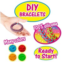 CRAZE Loops Loombands (300 pcs + 10 Clips) surtidos 10x15cm-2
