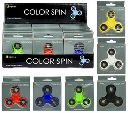 Handspinner Color Spin in box 7,5cm assortitis in display (24)