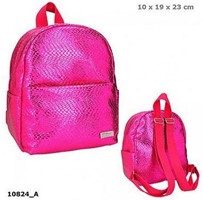 Depesche Top model - mochila pequeña, rosa, estampado de serpiente 20x23cm