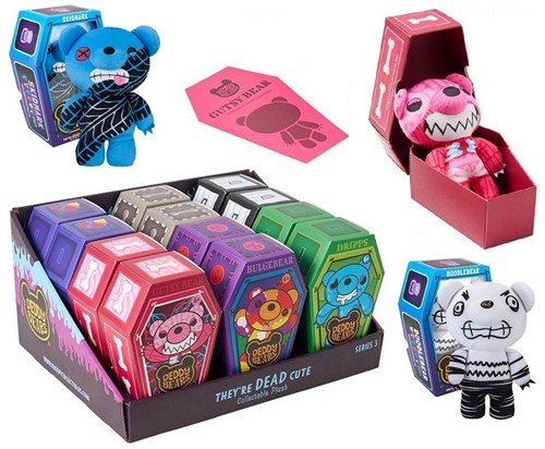 Deddy Bears Peluche 14cm im box 10x15,5cm 12 assortis in display (12) Series 3