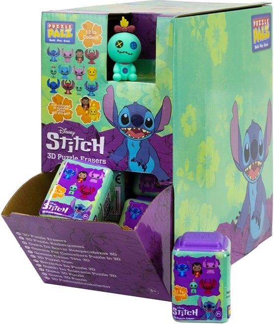 Disney Lilo & Stitch Scented Puzzle Palz 3D Puzzel Gum assorti in