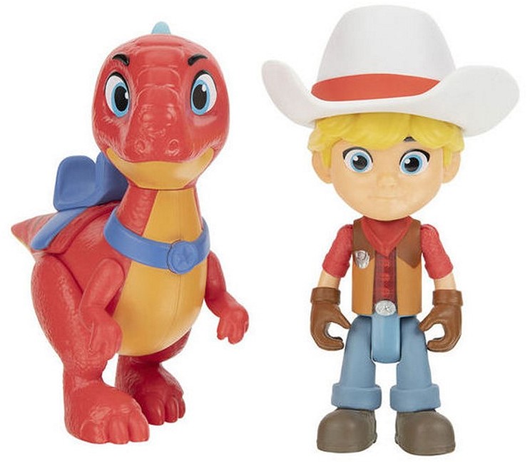 Jazwares Dino Ranch Figuren Set 2-Pack Jon & Blitz 16x16cm