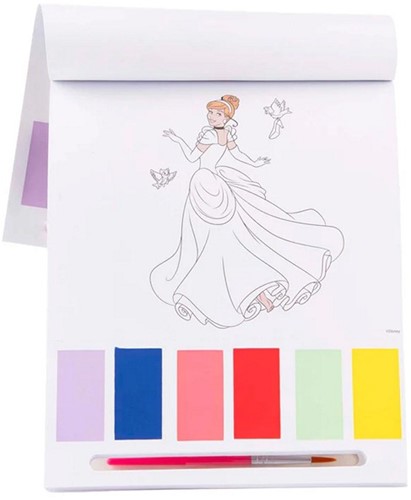 Disney Princess Watercolour Painting Pad 16,5x20cm-3