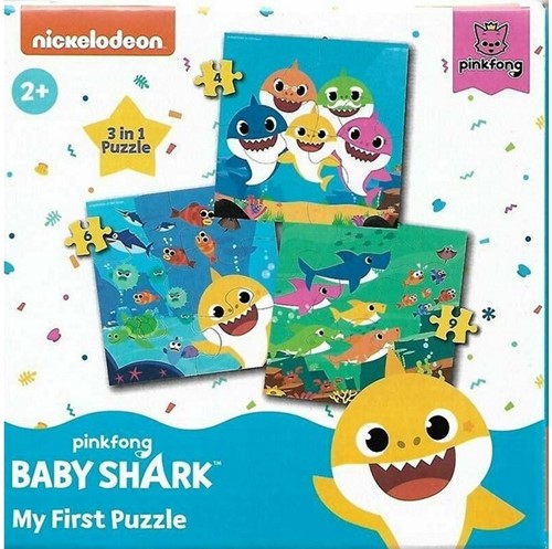 Pinkfong Baby Shark My First Puzzle 3in1 18x18cm 