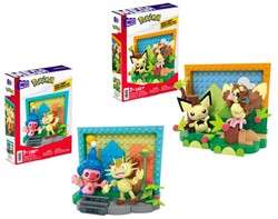 Mega Pokemon Country Scene / Town Scene 2 assorted 15x20,5cm