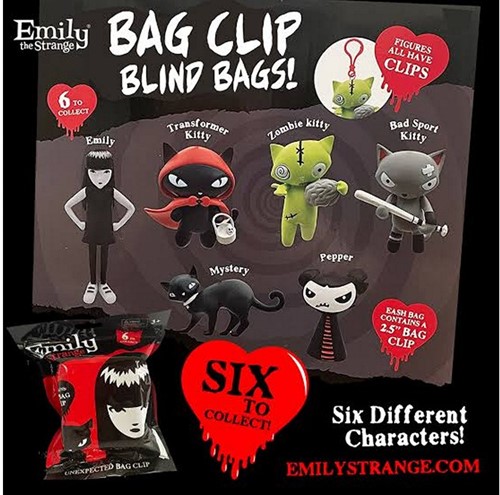 Emily the Strange Blindbag 14x19cm Unexpected Bagclip in display (12)-3