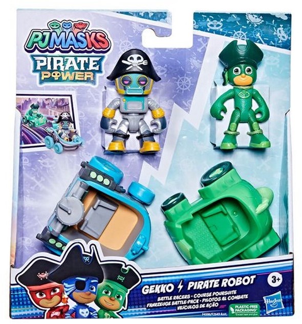 Hasbro PJ Masks - Set 4 Figure Eroi Vs Villani - Serie Glow-in-the-Dark - Personaggi Assortiti - 3
