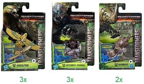 Transformers MV7 Beast Battle Master 3 assorted 11x17cm