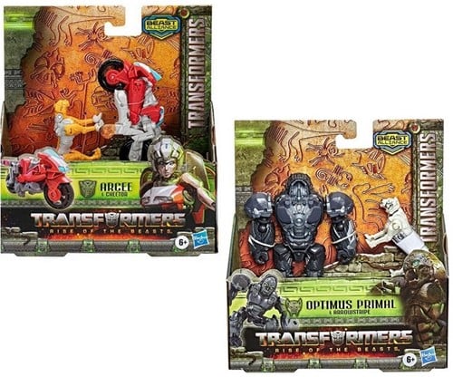 Transformers MV7 New Transformers Beast Alliance 2 assorti (Optimus Primal / Arcee) 18x20cm