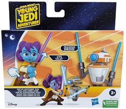 Star Wars The young Jedi Pop-up Lightsaber Duel Lys Solay + Training Droid 18x19cm