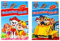 Paw Patrol Libro da colorare "Colouring Block" + Stickers 2 assortitis 21x29,5cm