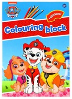 Paw Patrol Libro da colorare "Colouring Block" + Stickers 2 assortitis 21x29,5cm-2