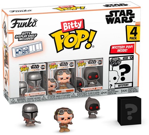Bitty POP! Mandalorian Mandalorian 4-Pack 9,5x14cm