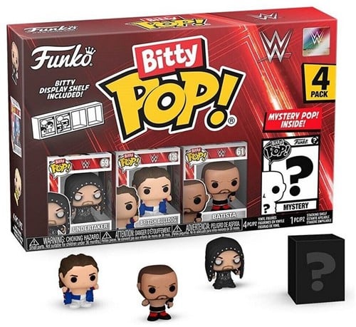 Bitty POP! WWE The Undertaker 4-Pack 9,5x14cm
