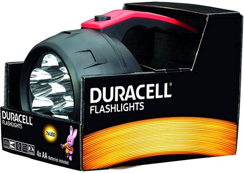 Duracell Flashlights Handzaklamp LED (10 LEDS) 15x19cm (Incl 4x D BATTERIJEN)