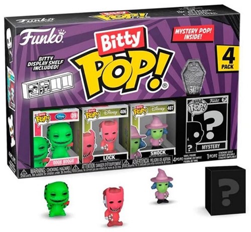 Bitty POP! TNBC Oogie Boogie 4-Pack 9,5x14cm