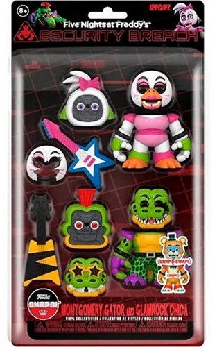 Five Nights at Freddy's Snaps! Glamrock Chica & Gator 2-Pack 15,5x27,5cm