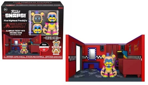 Five Nights at Freddy's Snaps! Glamrock Freddy with Dressing Room 21x23cm