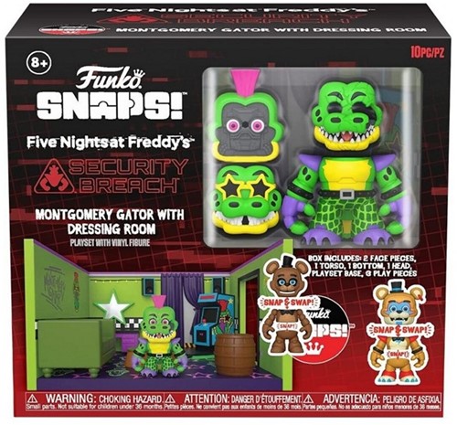 Five Nights at Freddy's Snaps! Montgomery Gator with Dressing Room 21x23cm-2