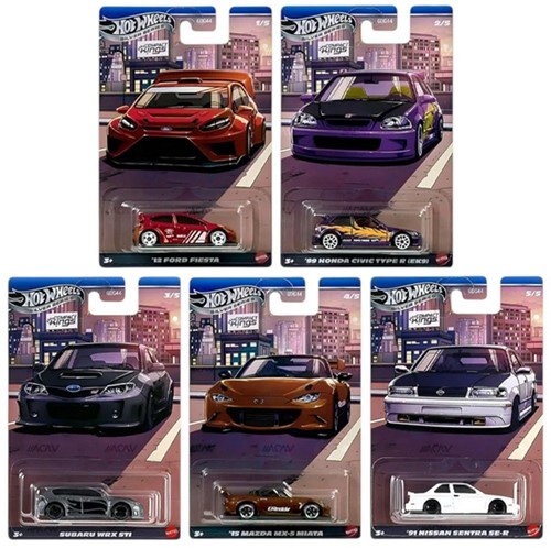 Mattel Hot Wheels Compact Kings Silver Series Die-Cast Fahrzeuge 5 sortiert 10,5x16,5cm