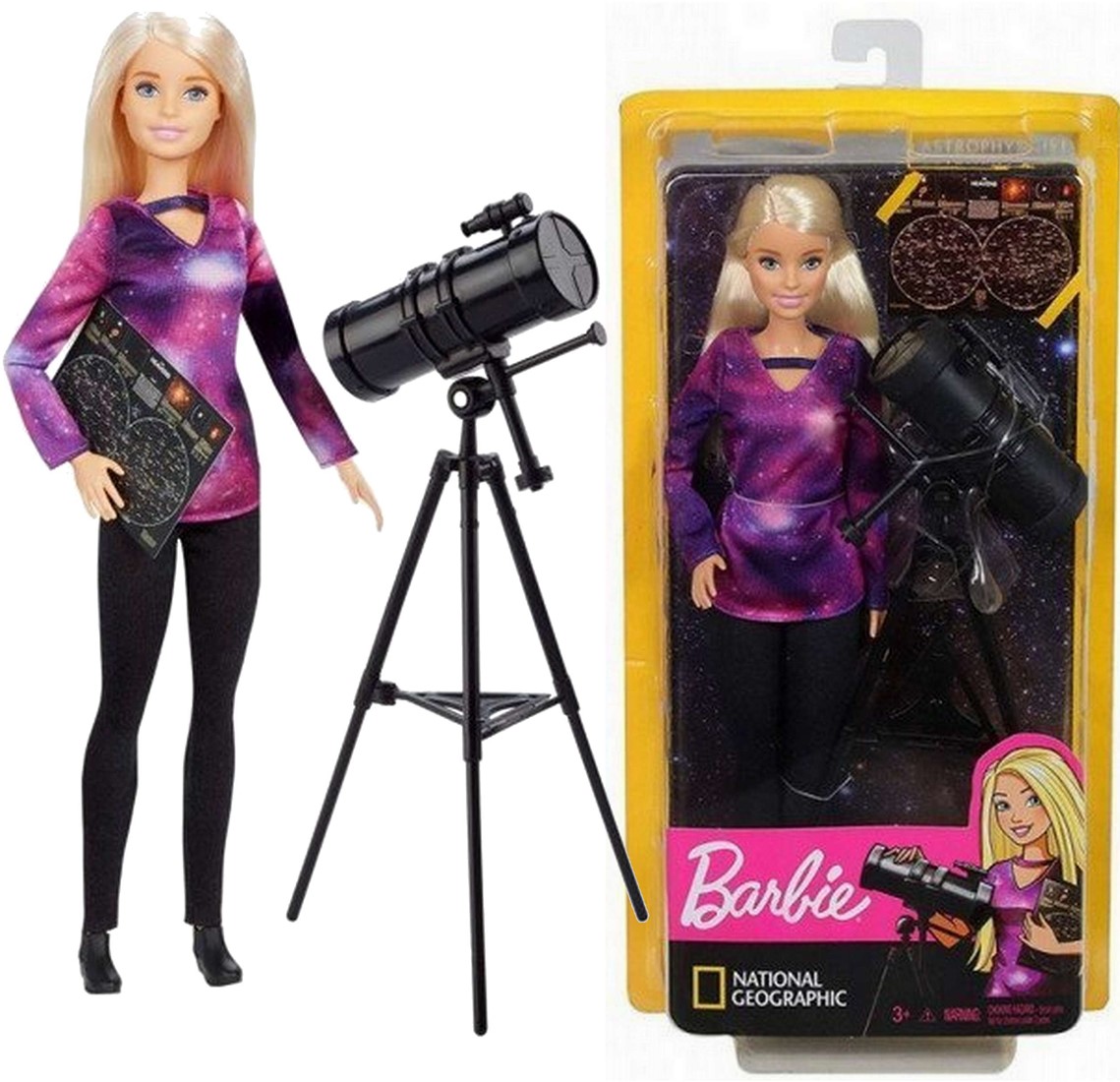 Barbie Astrophysicist Doll National Geographic Mattel GDM47 for sale online