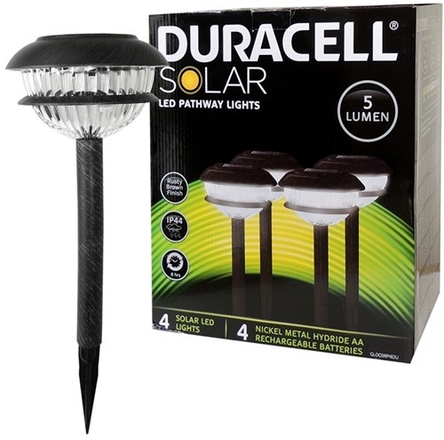 Duracell Solar LED Spot Lights 4-Pack 28x33cm