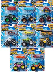 Hot Wheels Die cast Monster Trucks 1:64 8 sortiert 14x19cm