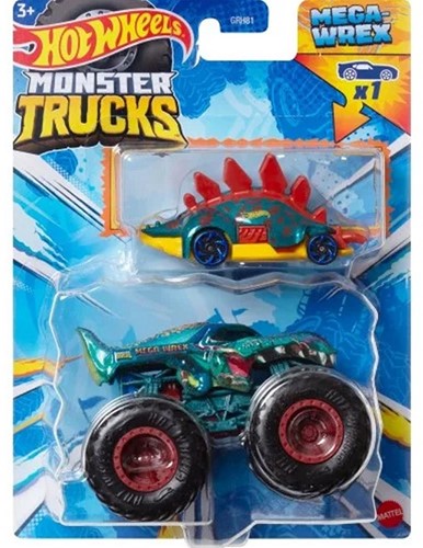 Hot Wheels Die cast Monster Trucks 1:64 8 assorted 14x19cm-3
