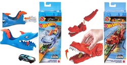 Hot Wheels Dino / Shark Launcher Spielset + Fahrzeug 2 sortiert 10x28cm
