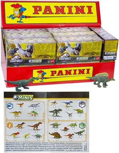Jurassic World Minis Figuur blindbox met 1 special of set van 2 dino's 6x12cm assorti in display