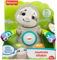 Mattel Fisher-Price Linkimals Perezoso interactivo con luz y sonido 26,5x27,5cm (Idioma: Letonia)