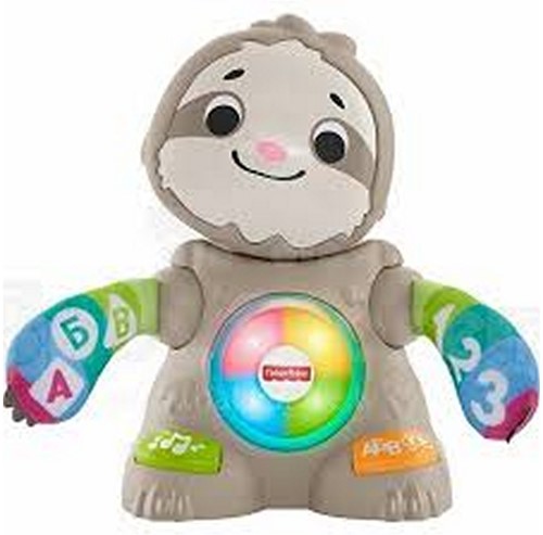 Mattel Fisher-Price Linkimals Perezoso interactivo con luz y sonido 26,5x27,5cm (Idioma: Letonia)-2