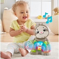 Mattel Fisher-Price Linkimals Perezoso interactivo con luz y sonido 26,5x27,5cm (Idioma: Letonia)-3