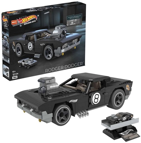 Mega Hot Wheels Rodger Doger Bouwset 1011 delig 34x48cm
