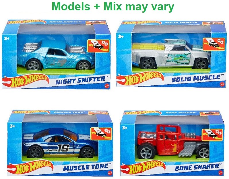 Hot Wheels Pull Back Cars 143 assorti 7x14cm