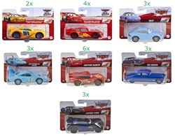 Disney Cars Vehicles 1:43 Pull-back 7 assorted 10x14cm