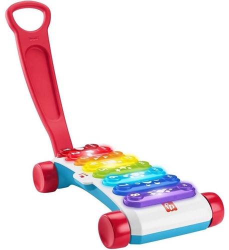 Fisher-Price Electronic Toy Musical Instrument with Light and Sound to Pull, Giant Xylophone 26,5x49cm (Languages: SE, DK, FI, NO, UK))-2