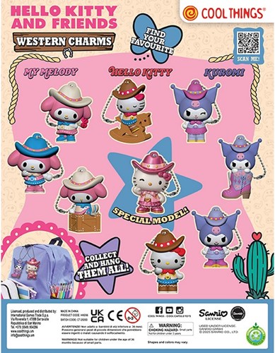 Kapsel 65mm. Hello Kitty Western Charms