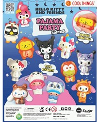 Capsule 65mm. Hello Kitty Pajama Party Softies
