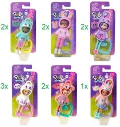 Mattel Polly Pocket Figuren met clip 6 assorti 7,5x16cm