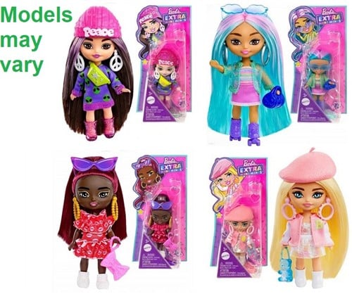 Barbie Extra Mini Pop 8x16cm 4 assorti in display
