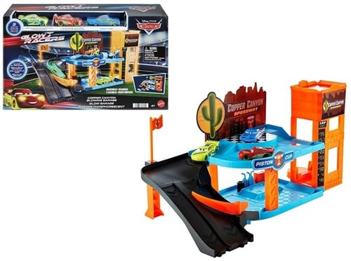 Mattel Disney Pixar Cars Copper Canyon Glowing Garage 26x44cm