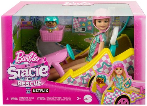 Barbie and Stacie To the Rescue Stacie + Go-Kart 16x24cm-2