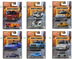 Matchbox European Streets Die-Cast Vehicles assorted 10,5x16cm