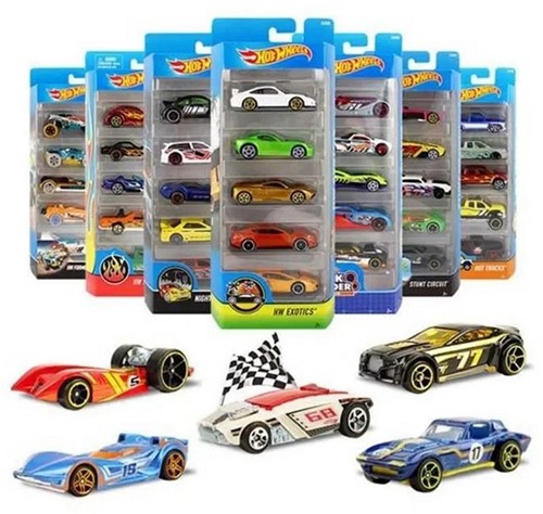 Hot Wheels Die-cast voertuigen 5-Pack assorti 11x27cm-2